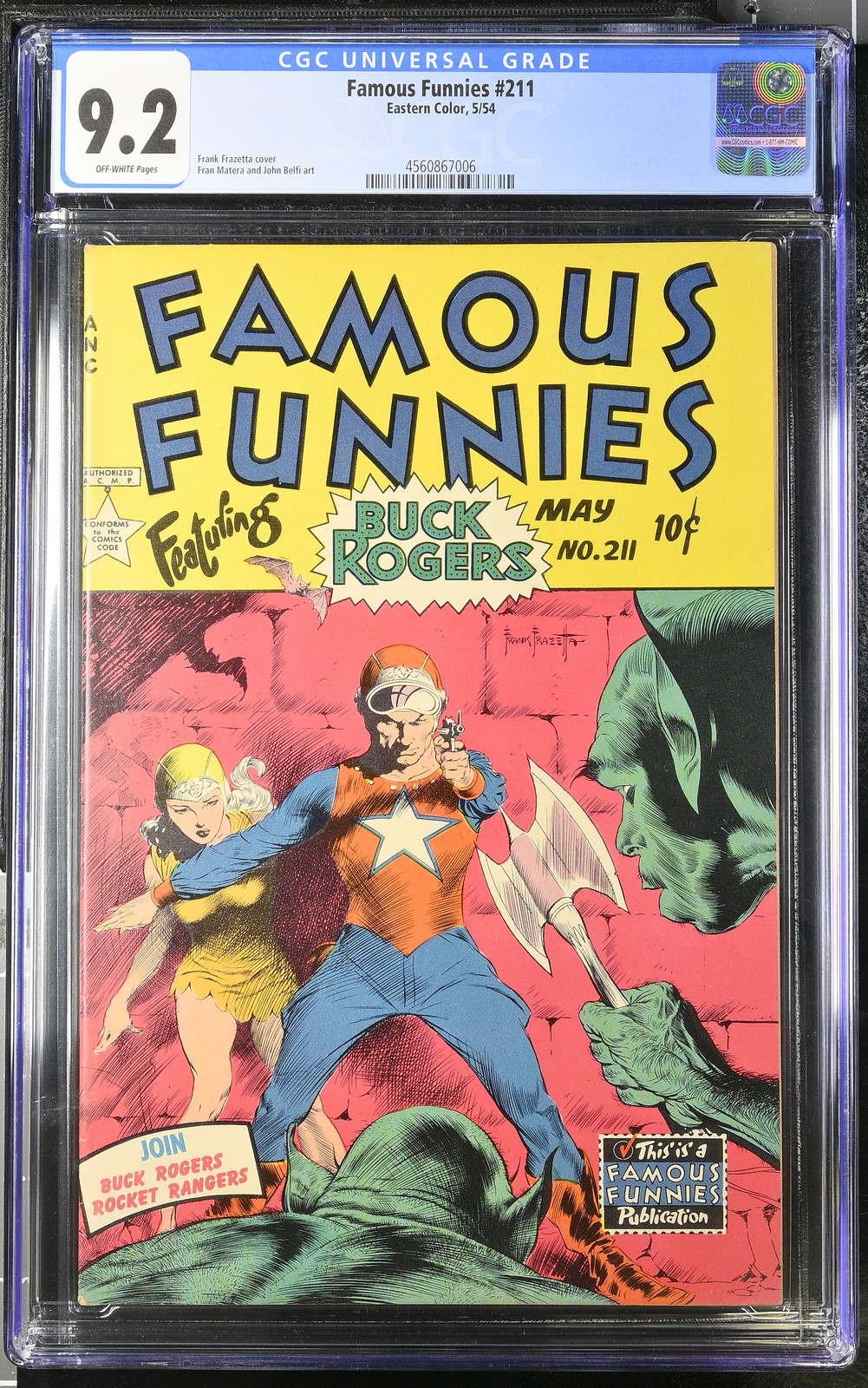 Famous Funnies #211 - Eastern Color 1954 CGC 9.2 Famous Funnies #211 - Eastern Color 1954 CGC 9.2