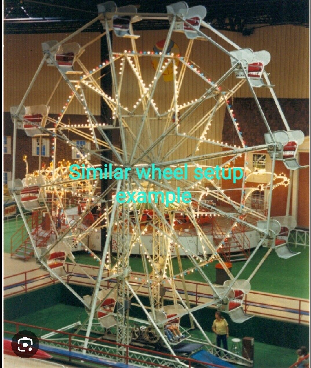 Rare Eli Ferris Wheel Ground Mount,CARNIVAL, AMUSEMENT Ride, PORTABLE,prop