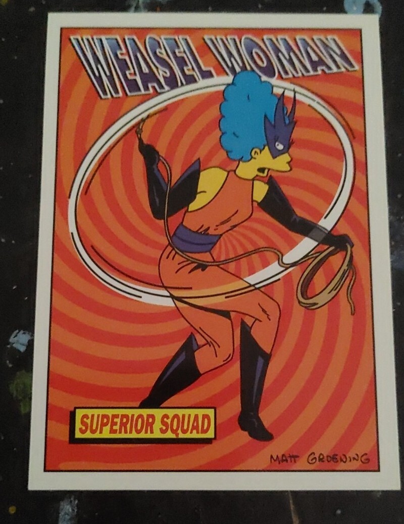 1994 Skybox The Simpsons Series 2 - Weasel Woman #R9 - Many Non-Sport Cards