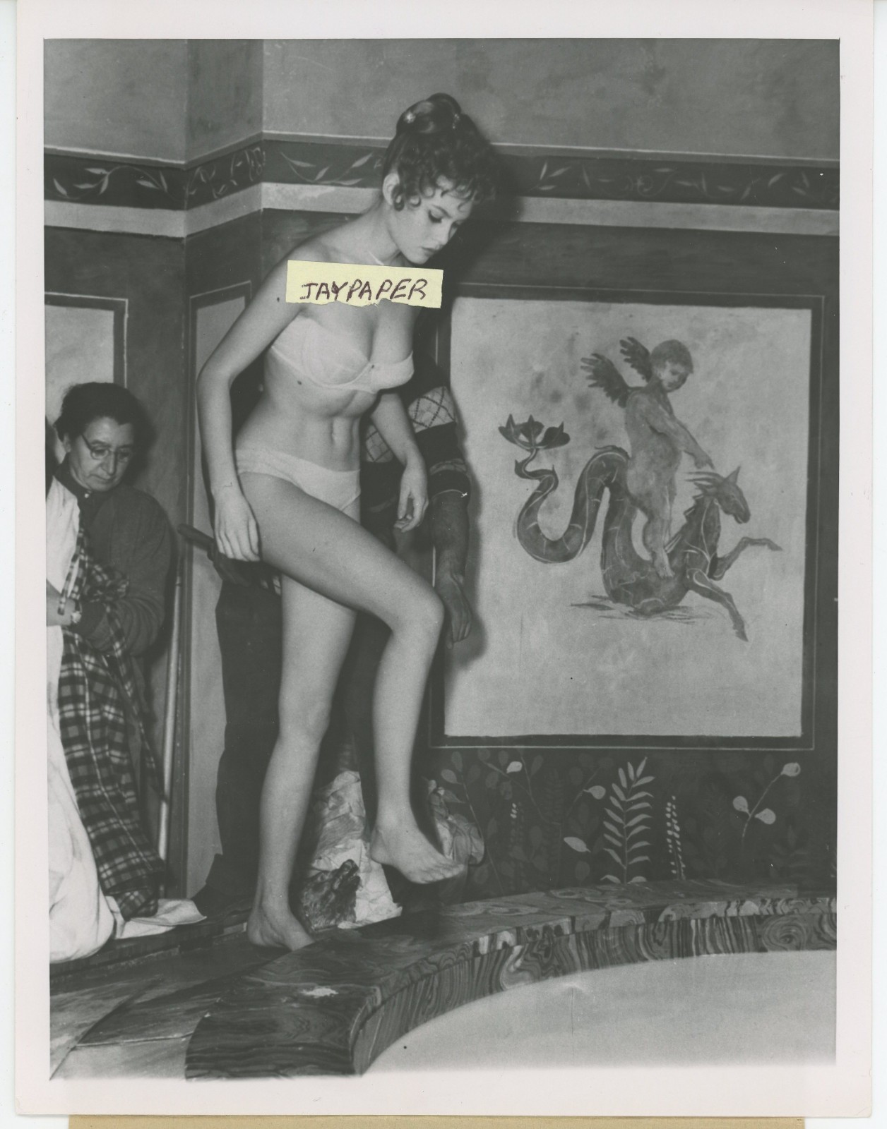 BRIGITTE BARDOT Nero's Mistress Bikini 1956 Original Press Photo Wide World