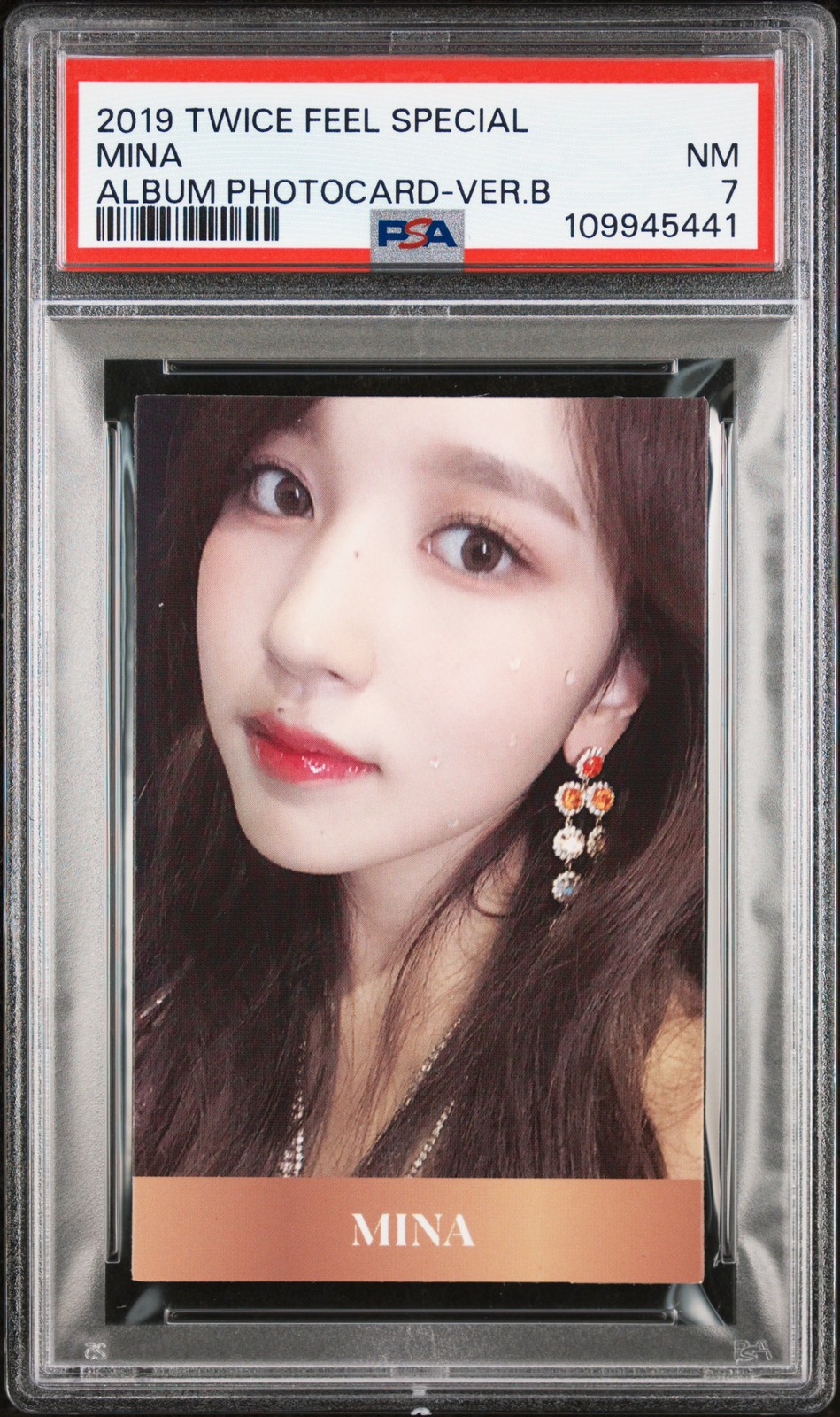 2019 TWICE 8TH MINI ALBUM FEEL SPECIAL PHOTOCARDS VERSION B MINA PSA 7 2019 TWICE 8TH MINI ALBUM FEEL SPECIAL PHOTOCARDS VERSION B MINA PSA 7