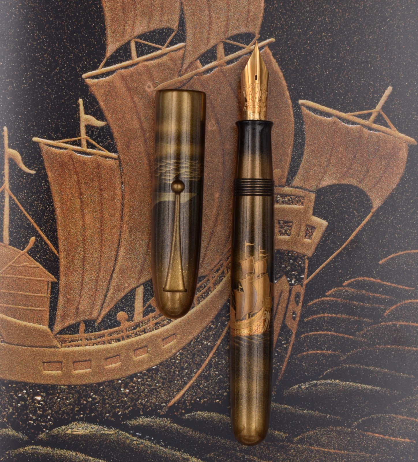 NAMIKI 2002 Emperor Sailing Boat Maki-e Limited Edition 73 Fountain Pen Masato NAMIKI 2002 Emperor Sailing Boat Maki-e Limited Edition 73 Fountain Pen Masato