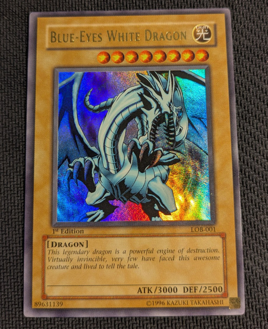 Yugioh Blue-Eyes White Dragon LOB-001 1st Edition Ultra Rare PACK FRESH NM/M Yugioh Blue-Eyes White Dragon LOB-001 1st Edition Ultra Rare PACK FRESH NM/M