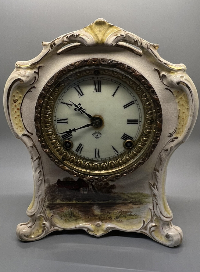 Ansonia La Clayette Chime Clock Royal Bonn 10x8.5x5.5