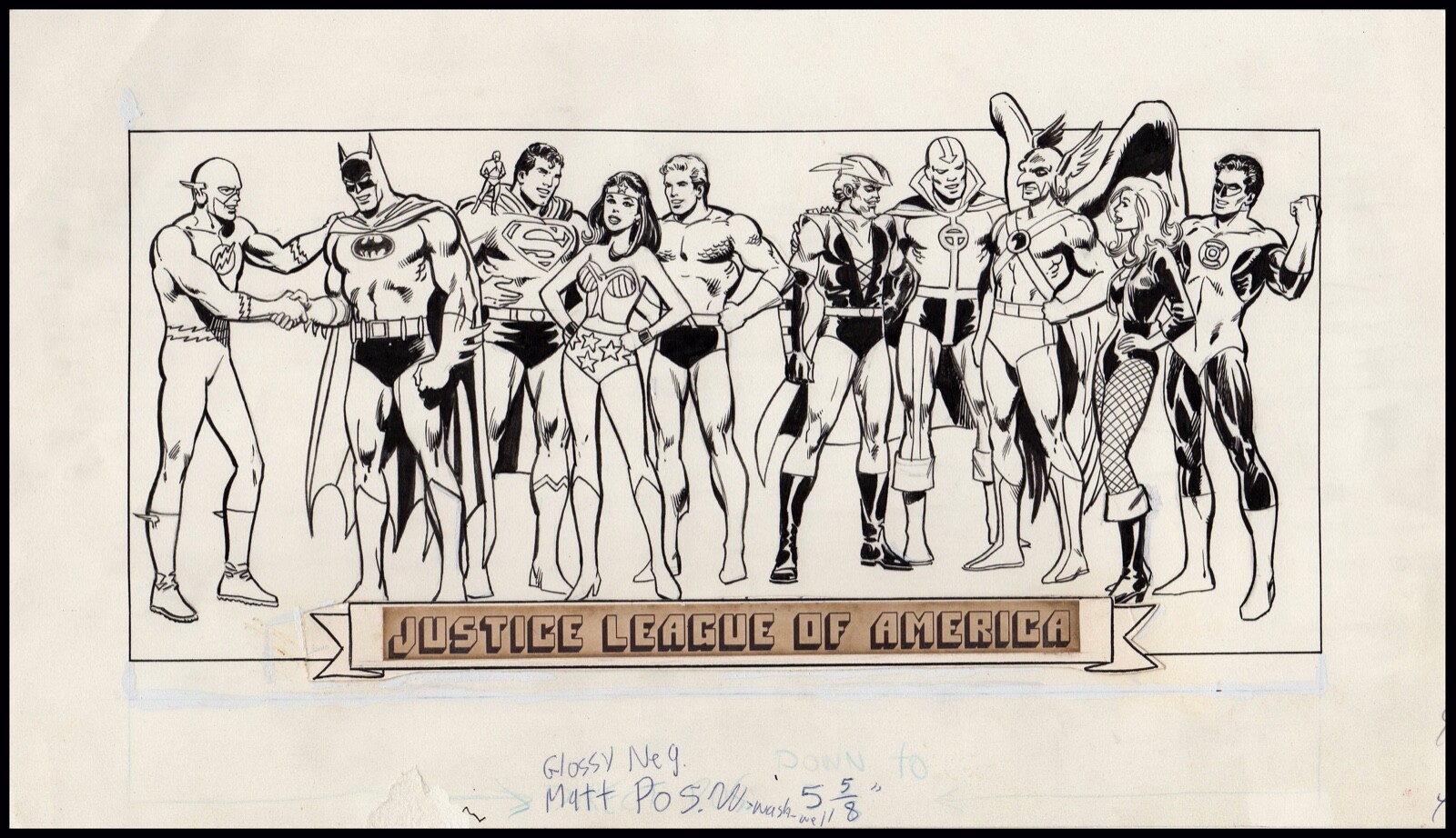 Justice League of America Stamp Art by Neal Adams and Continuity Studios Batman Justice League of America Stamp Art by Neal Adams and Continuity Studios Batman