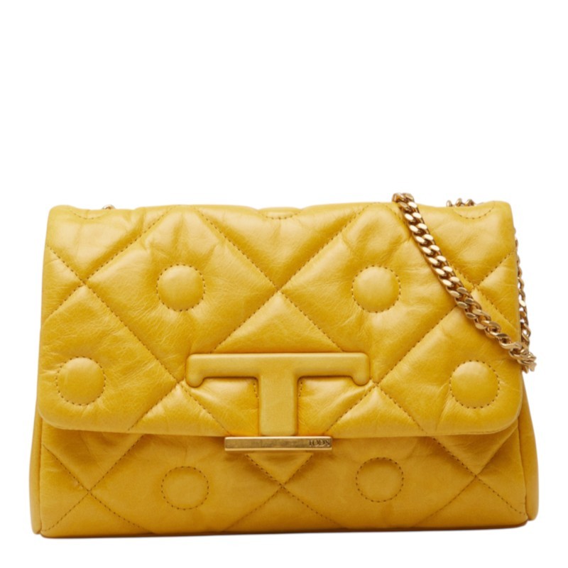 Tod's Tod’s T Timeless Signature Leather Chain Shoulde - DUTY FREE to US and AUS Tod's Tod’s T Timeless Signature Leather Chain Shoulde - DUTY FREE to US and AUS