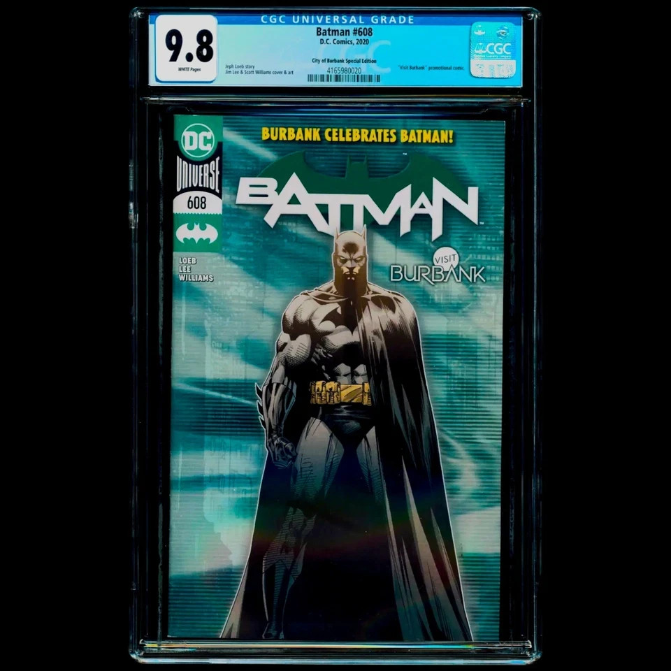 BATMAN #608 CITY OF BURBANK SPECIAL EDITION CGC 9.8 RARE JIM LEE COVER