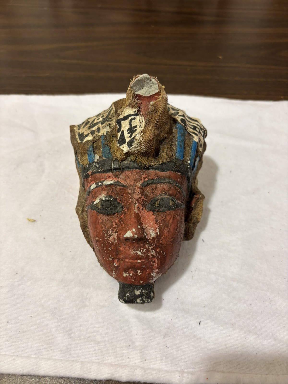 Egyptian Cartonnage Mummy Mask Fragment c. 1st Century AD 1896 Cairo Provenan Egyptian Cartonnage Mummy Mask Fragment c. 1st Century AD 1896 Cairo Provenan
