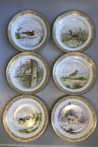 Royal Copenhagen Flora Danica/Fauna Danica Animal Luncheon Plates No 240/3550