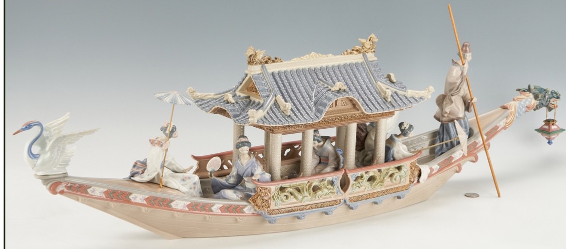 Lladro Kitakami Cruise ITEM 01001605 With Original Box RETIRED 1992