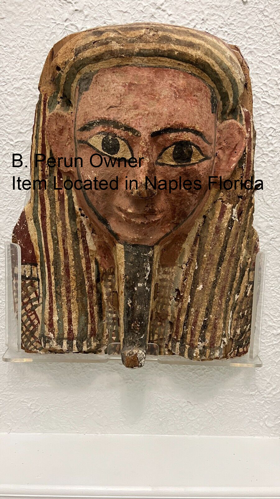 Authentic Ancient Egyptian Wooden Sarcophagus Face Mask, Coffin Real Wood Mummy Authentic Ancient Egyptian Wooden Sarcophagus Face Mask, Coffin Real Wood Mummy
