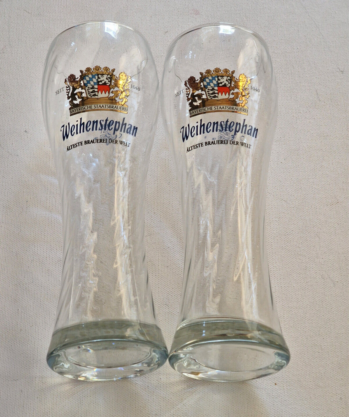 Weihenstephaner 2  TALL BEER GLASS 0.5L ca 1pint M22