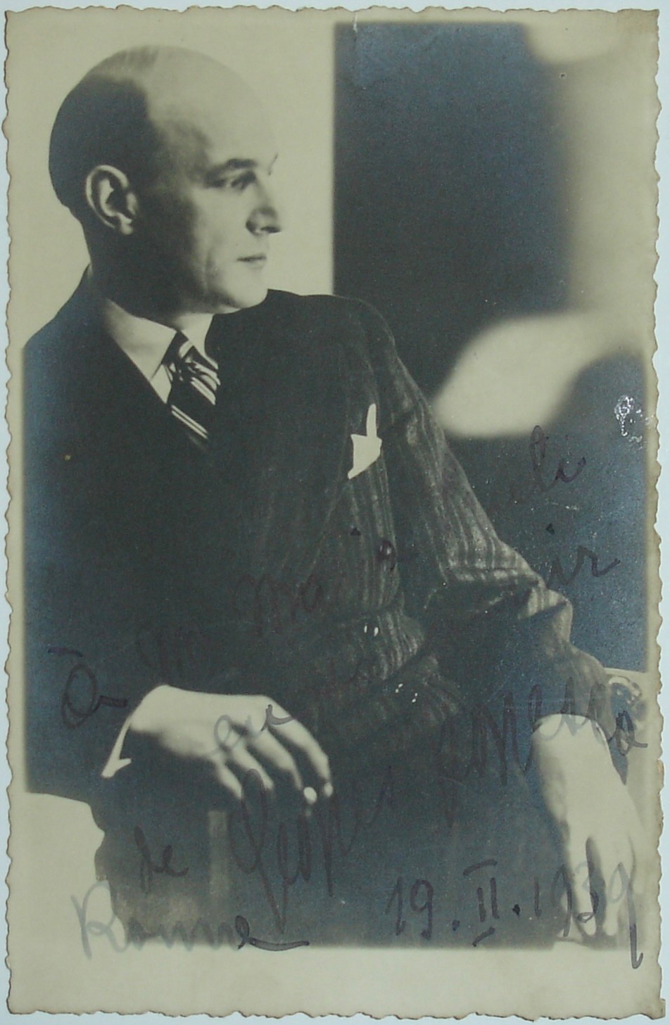 Photo George ENESCO autographed Rome Composer Musician