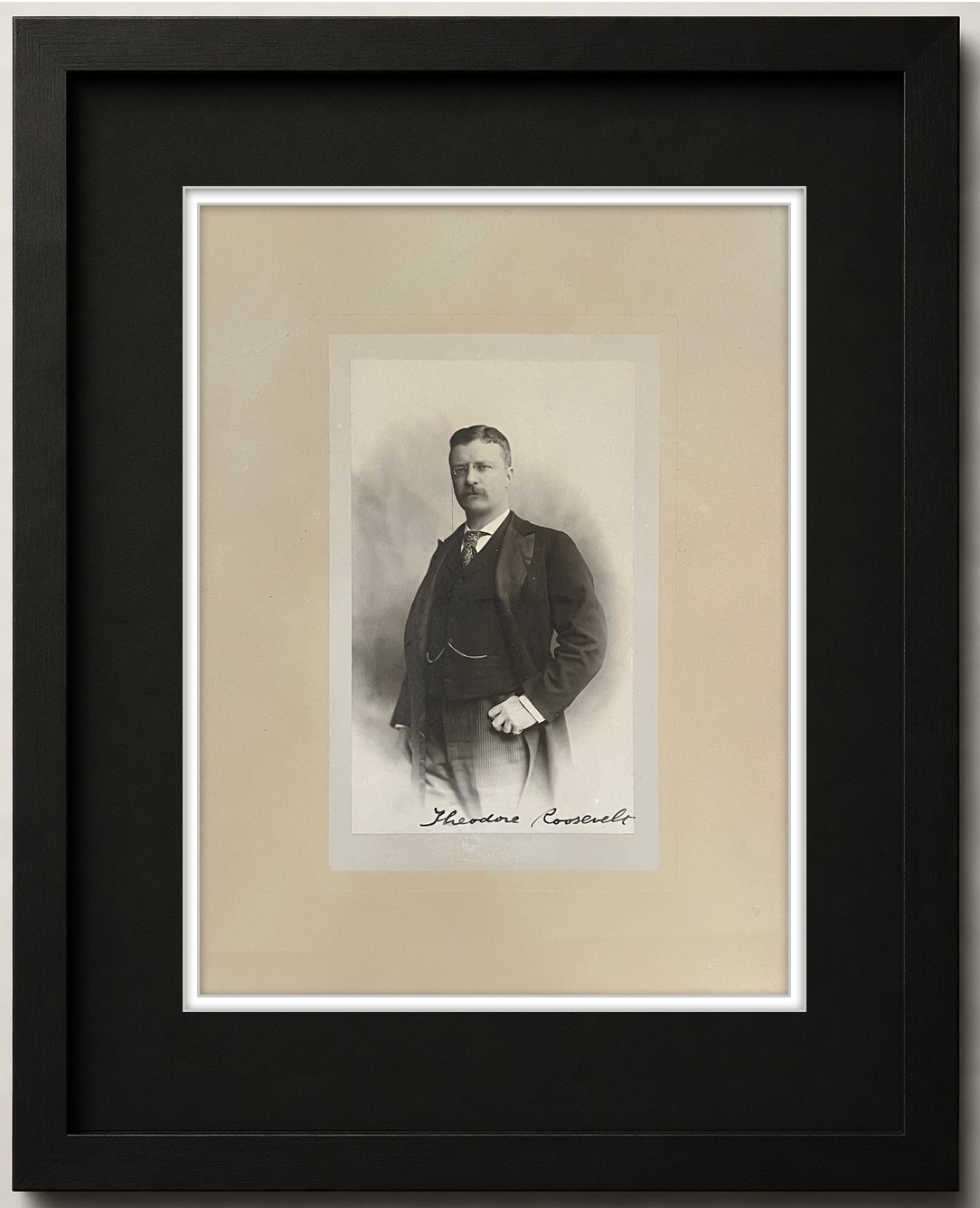 President Theodore Roosevelt Signed Oversized Photo. Auto JSA