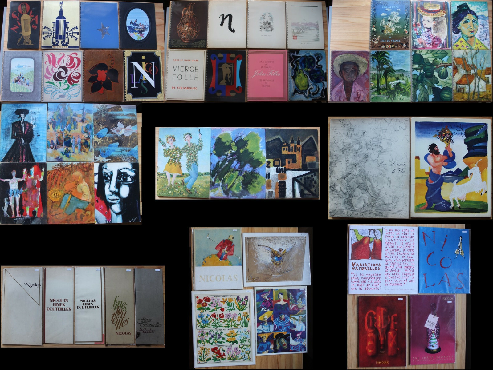 RARE Set of 47 Catalogues WINES Rates NICOLAS 1929-2005 Establishments RARE Set of 47 Catalogues WINES Rates NICOLAS 1929-2005 Establishments