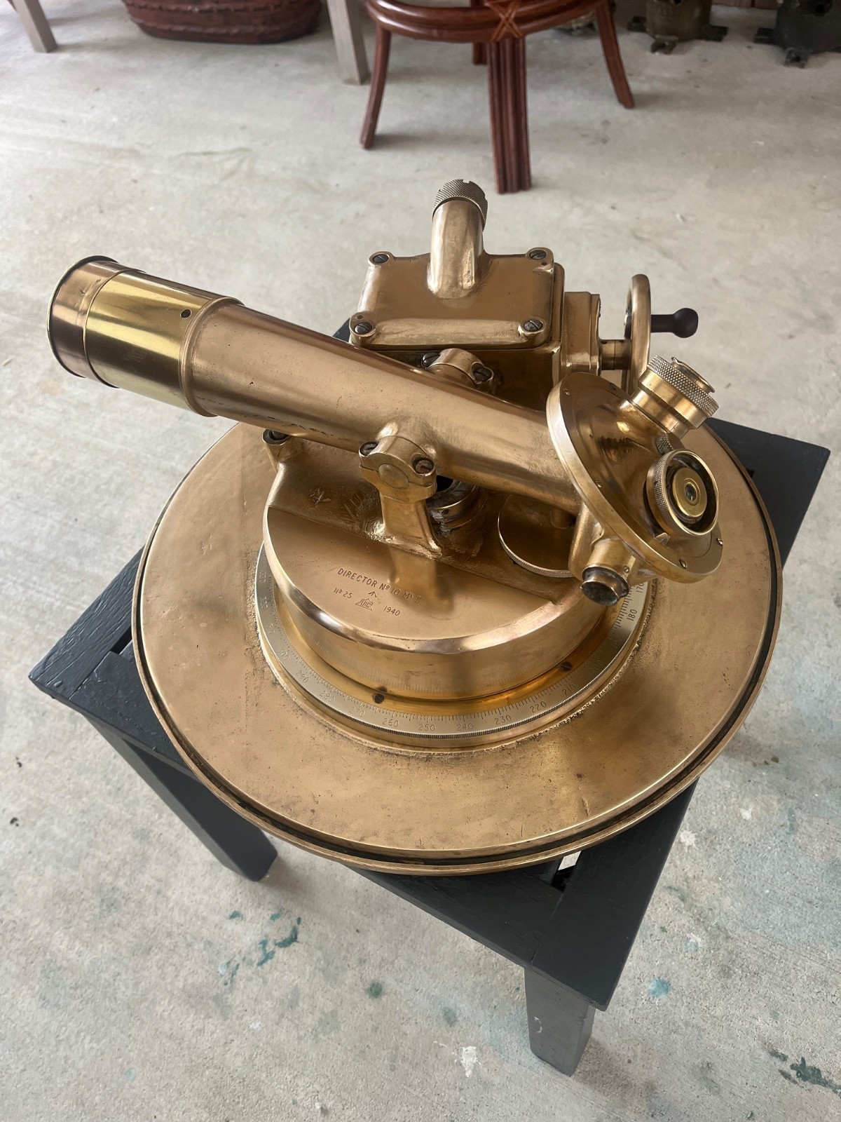 antique gun sight of WWII battleship antique gun sight of WWII battleship