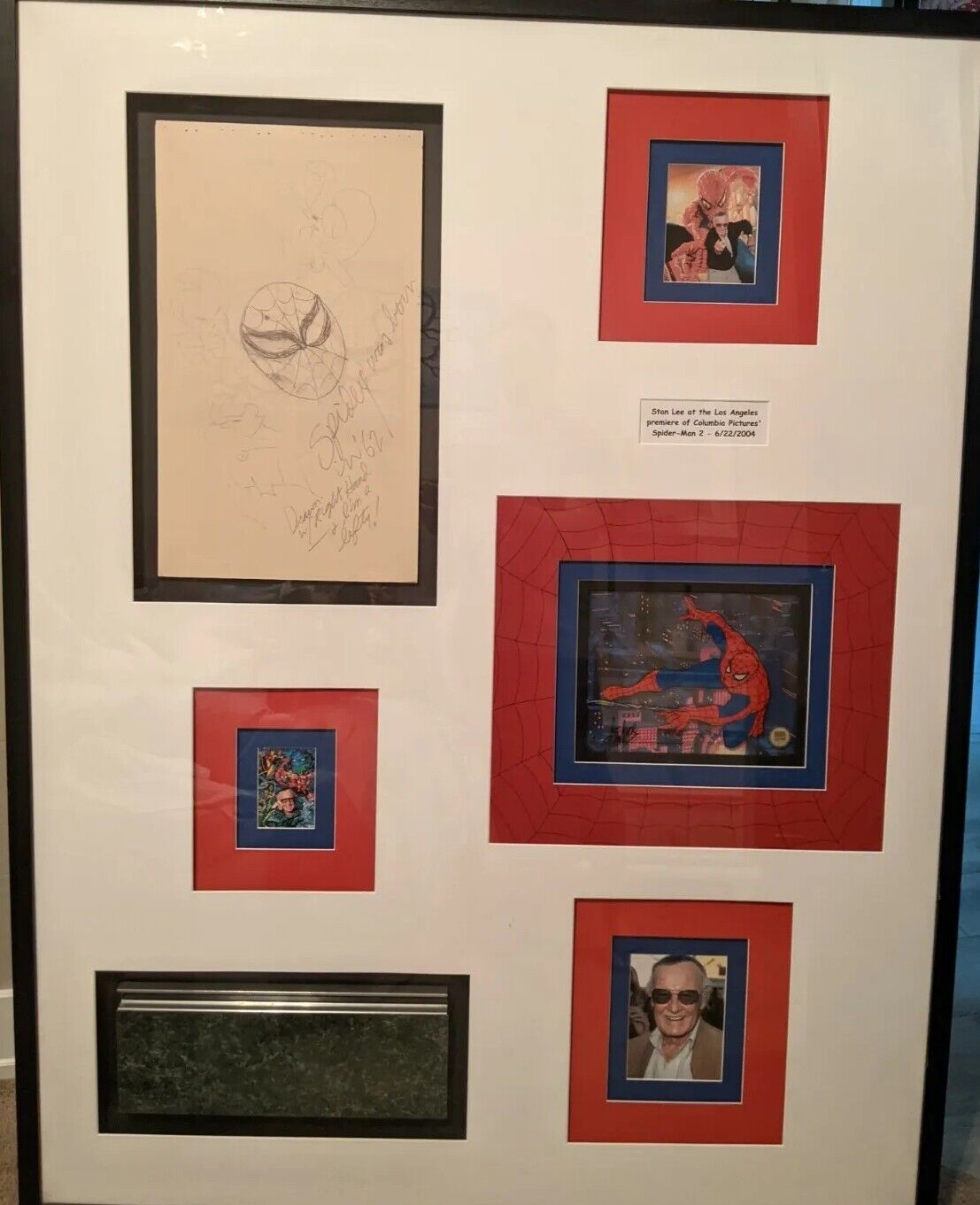 Stan Lee Owned Work Desk Drawers with hand drawings Spider-Man/rare autographs