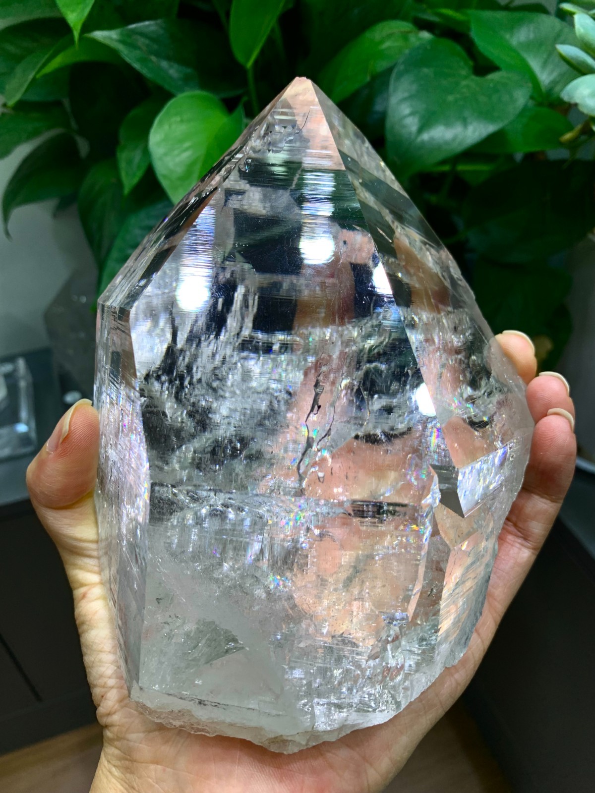 4.3LB TOP Natural Rare Clear Quartz Crystal Himalayan Mineral Specimen Collect