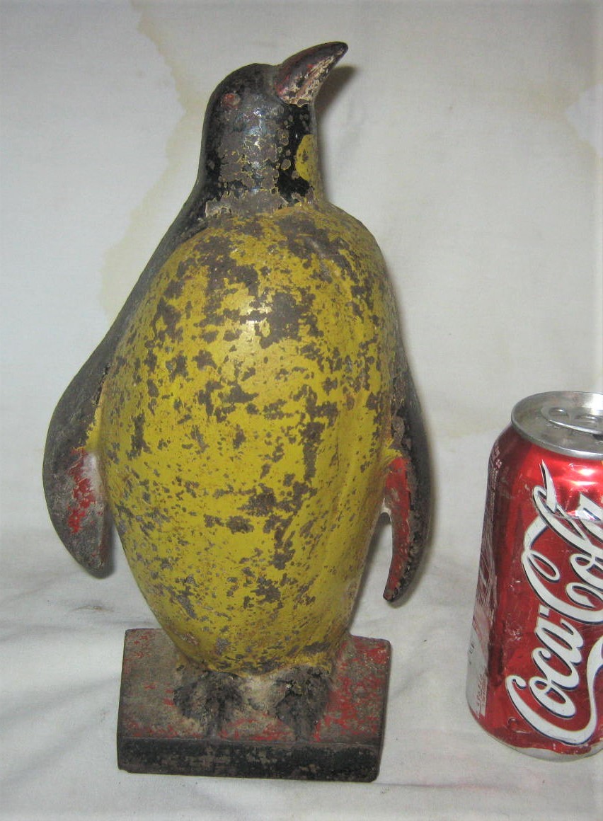 XXX RARE ANTIQUE CAST IRON TAYLOR COOK ICE PENGUIN STATUE WEIGHT DOORSTOP HUBLEY XXX RARE ANTIQUE CAST IRON TAYLOR COOK ICE PENGUIN STATUE WEIGHT DOORSTOP HUBLEY