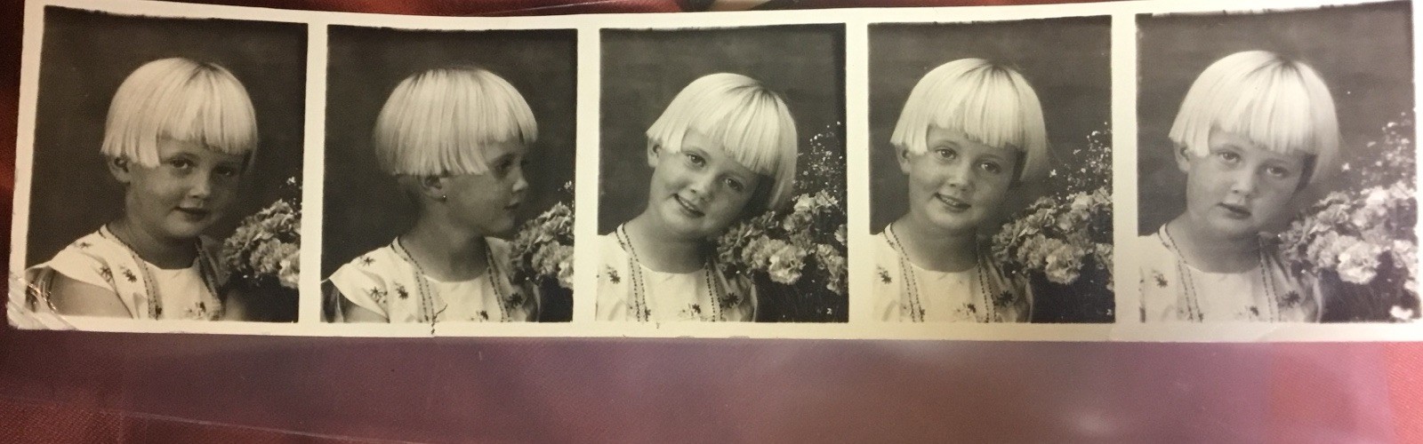 Rare Norma Jeane Mortenson - Hunter Foster  LA Studio Photostrip Marilyn Monroe