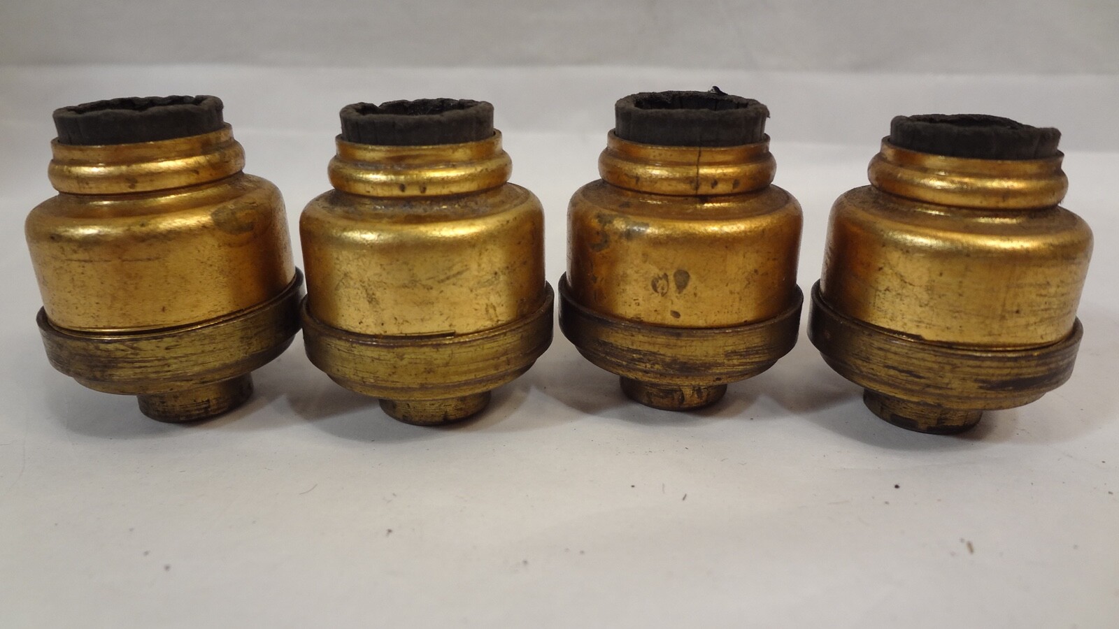 antique sockets 4piece circa1890's GECO C-7 Candelabra base used by Tiffany antique sockets 4piece circa1890's GECO C-7 Candelabra base used by Tiffany