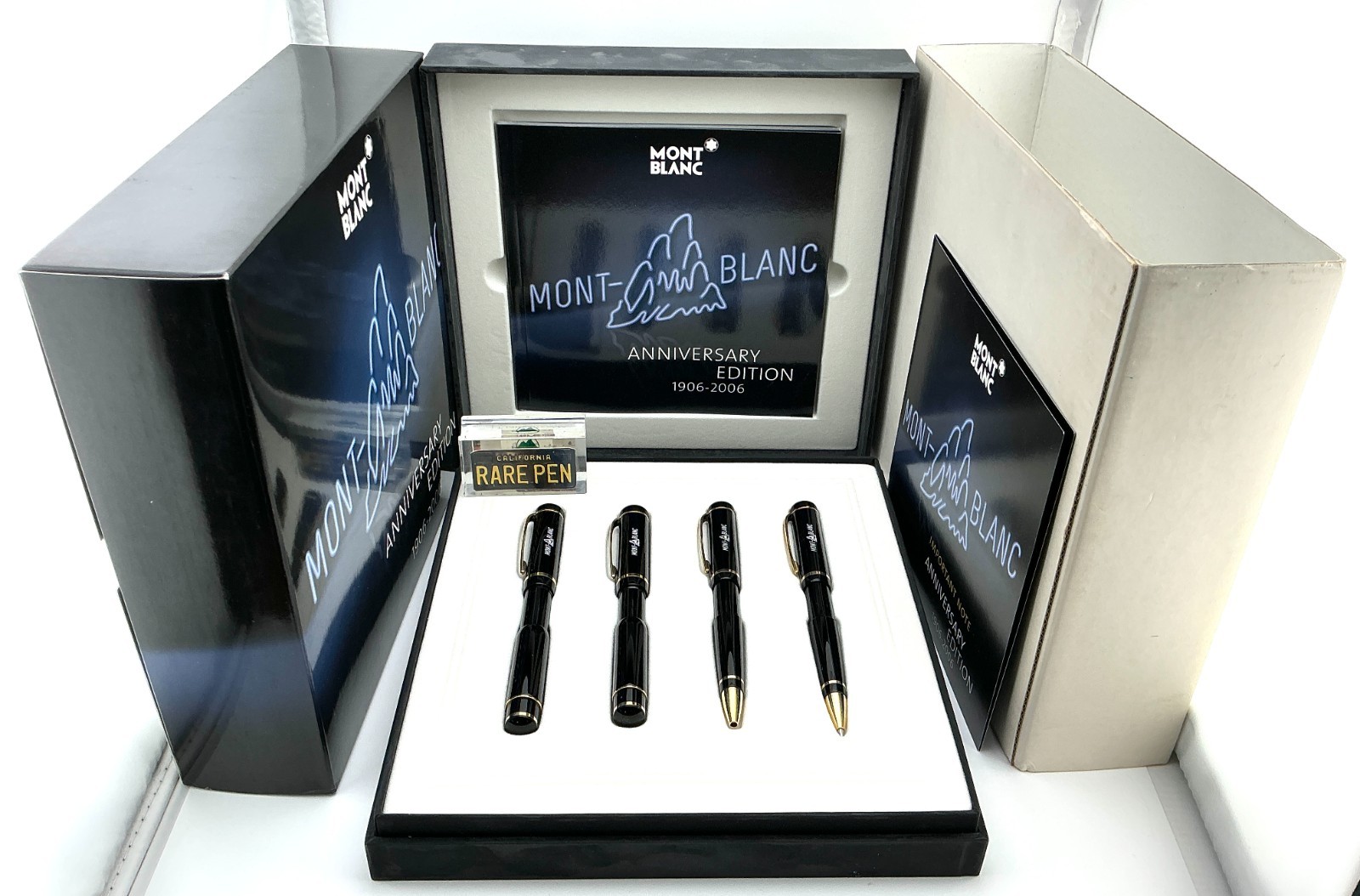 Montblanc 100th Anni Historical LE 1000 FP RB BP MP 4pc Set  18K M Year 2006 NEW