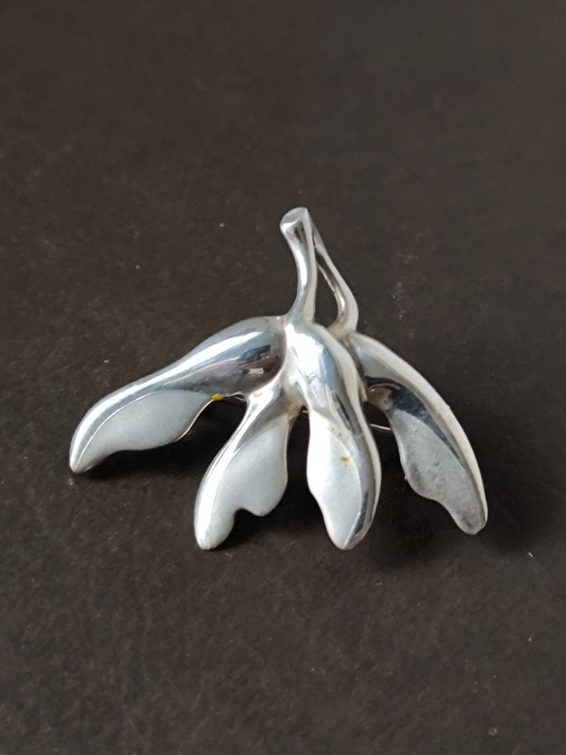 Angela Cummings Sterling Phalaenopsis Brooch Pendant 2W Silver Vintage Angela Cummings Sterling Phalaenopsis Brooch Pendant 2W Silver Vintage