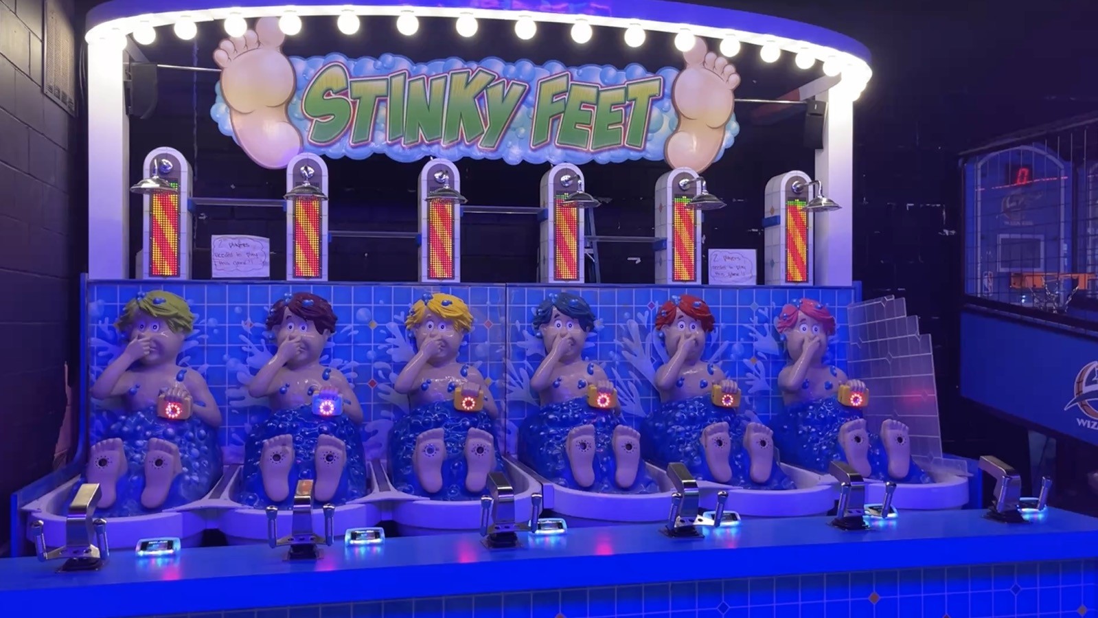 Coin Operated 6 Player Stinky Feet Bob's Space Racers