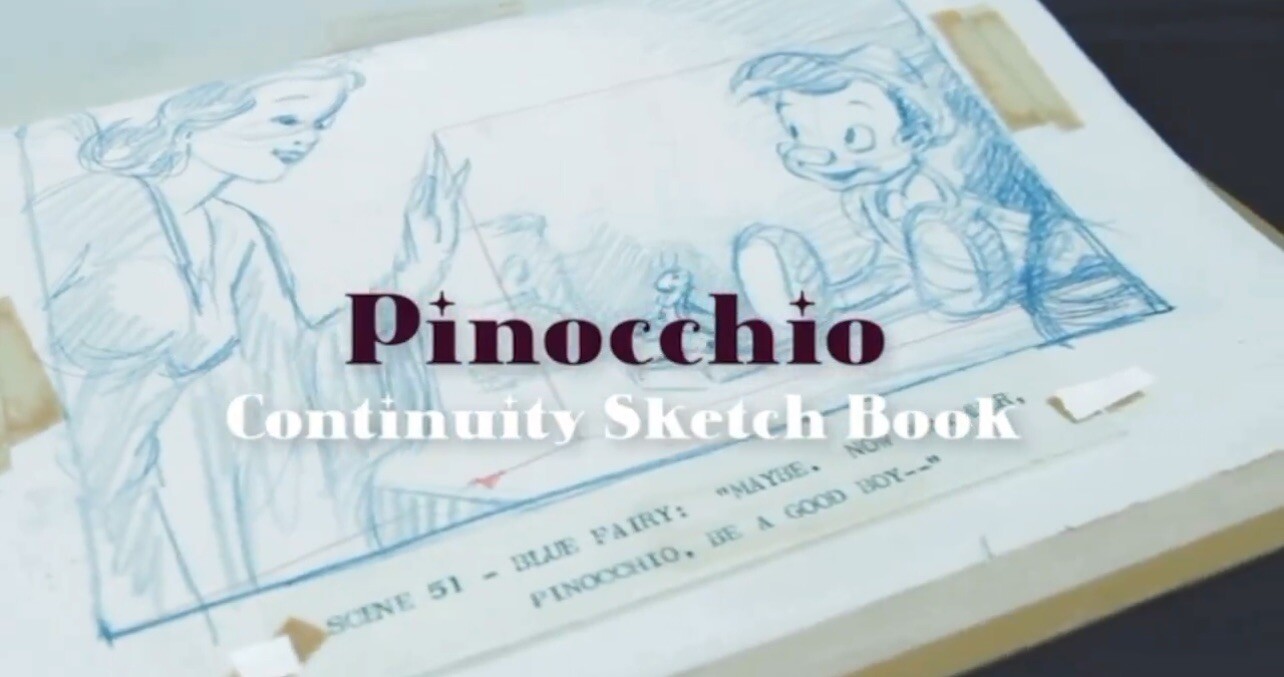 Walt Disney 1 of 1 Pinocchio Directors Continuity Book 45+ Original Storyboards Walt Disney 1 of 1 Pinocchio Directors Continuity Book 45+ Original Storyboards