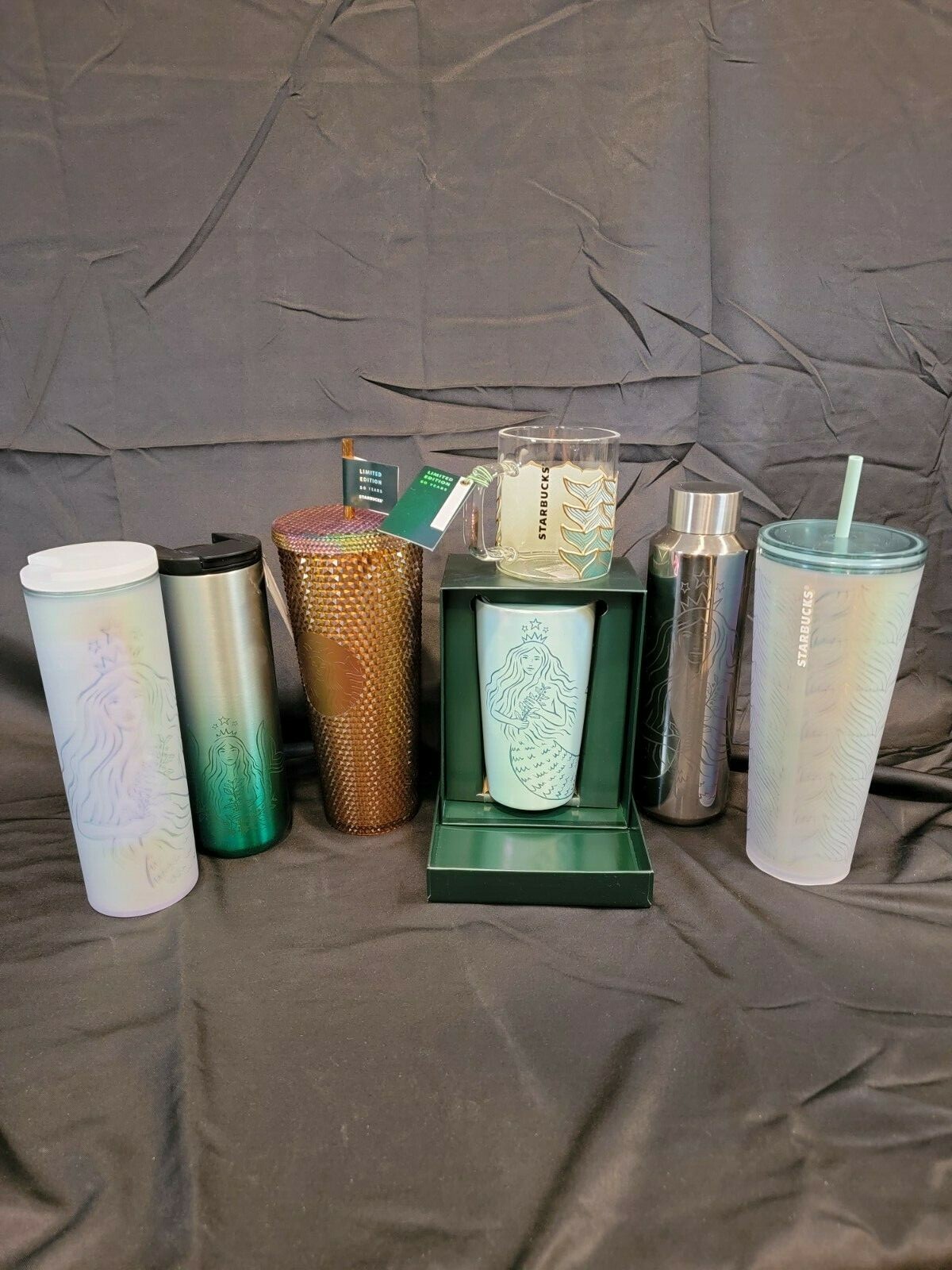BNWT Starbucks HTF 50th Anniversary Edition Collection 7 CUPS BNWT Starbucks HTF 50th Anniversary Edition Collection 7 CUPS