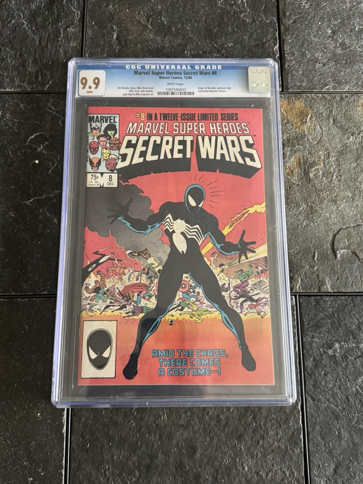Marvel Super Heroes Secret Wars #8 CGC 9.9 Marvel Comics 1984 Origin Black Suit Marvel Super Heroes Secret Wars #8 CGC 9.9 Marvel Comics 1984 Origin Black Suit