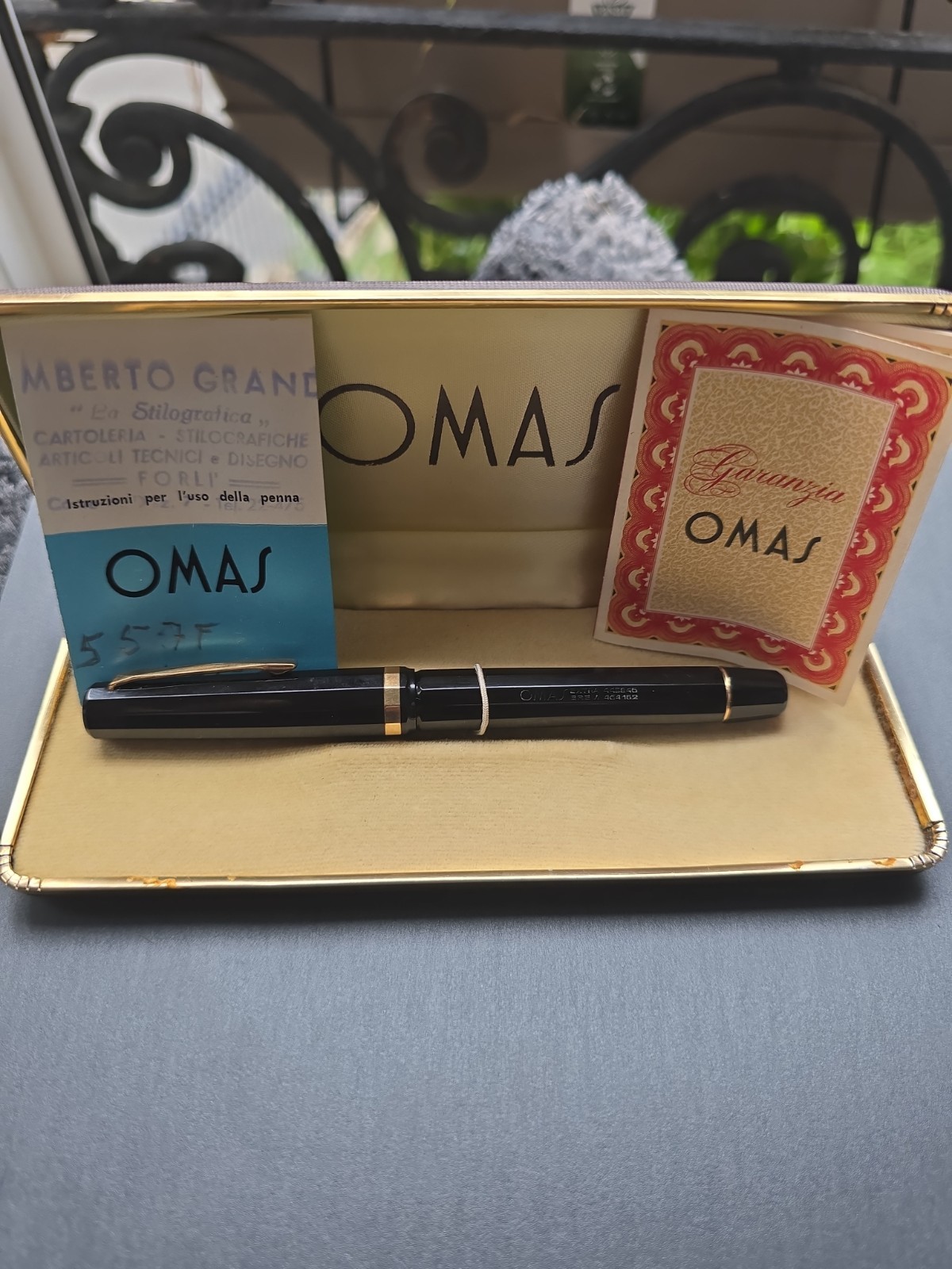 RARE FOUNTAIN PEN Omas 557-F Paragon ANTIQUE COLLECTION PEN 14k Nib