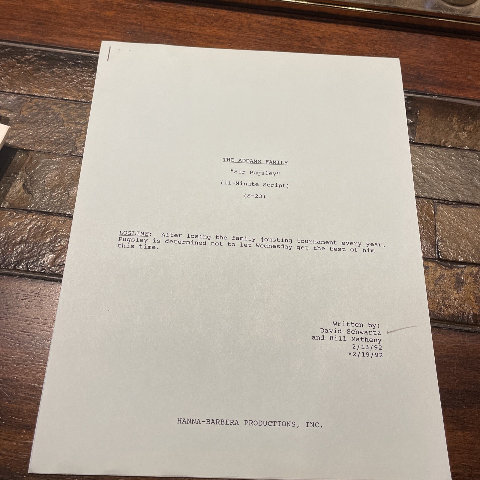  Vintage ADDAM’S FAMILY Hanna-Barbera Cartoon SCRIPTS 90’s Animation Cels I24  Vintage ADDAM’S FAMILY Hanna-Barbera Cartoon SCRIPTS 90’s Animation Cels I24