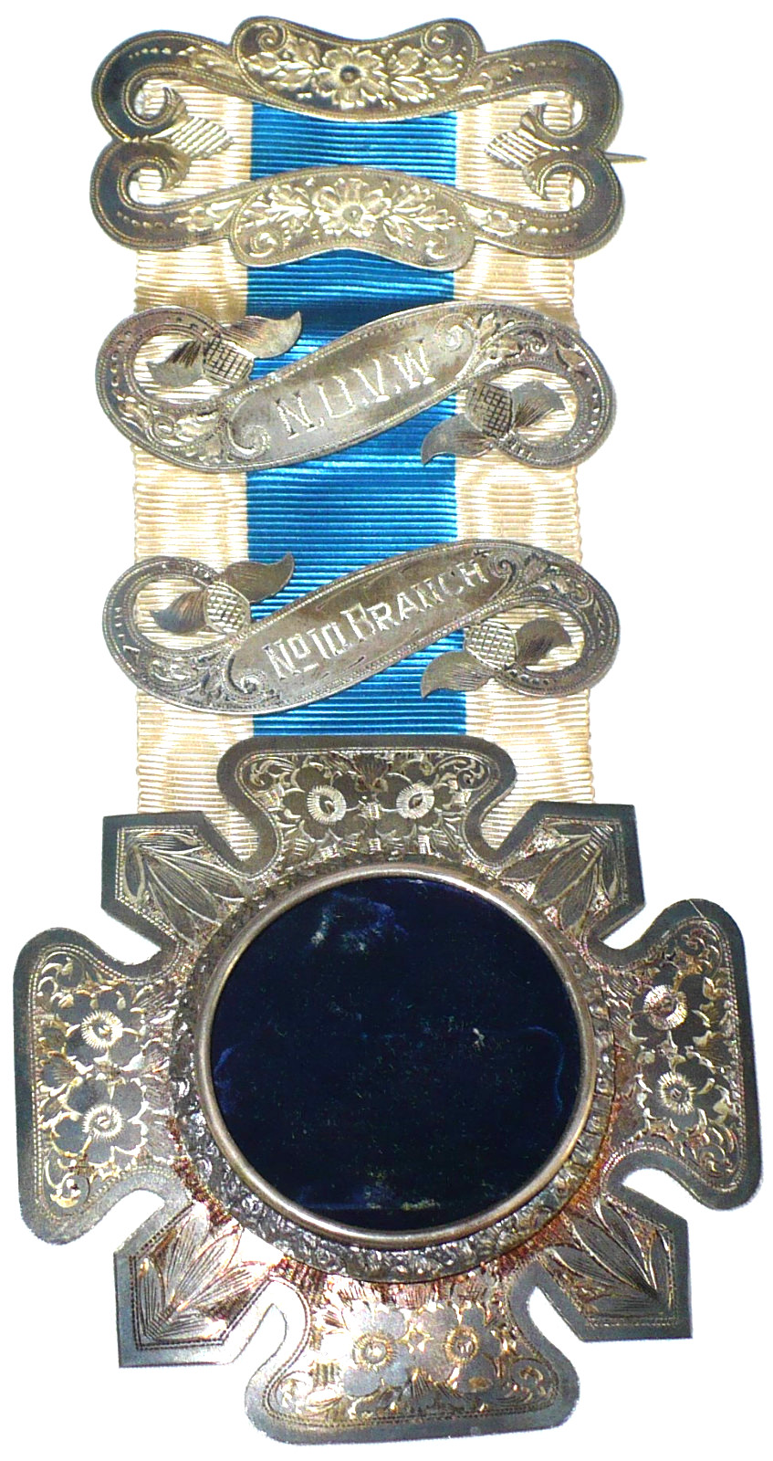RARE 1913 STERLING SILVER MASONIC or FREEMASON MEDAL TOYE & CO