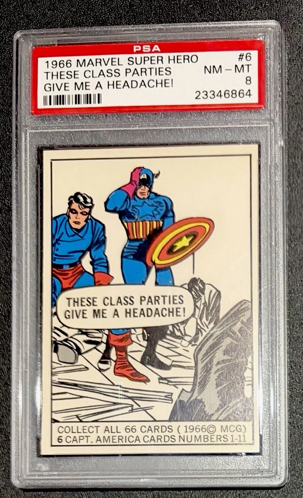 1966 Marvel Super Heroes PSA 8 🔥 #6 Captain America / Spiderman 1stRookie Card? 1966 Marvel Super Heroes PSA 8 🔥 #6 Captain America / Spiderman 1stRookie Card?