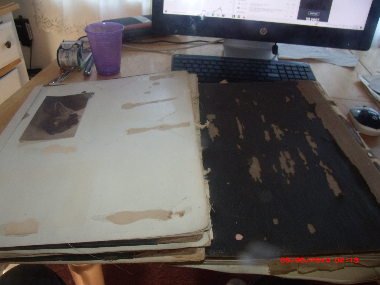 Amazing orig antique scrapbook album of composer Constantine Von Sternberg.His