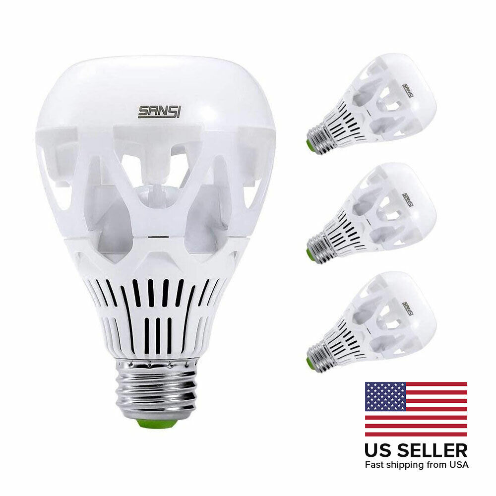 SANSI 4 Pack 18W LED Light Bulbs 150W Equivalent 3000K /5000K E26 A21 2000lm E27