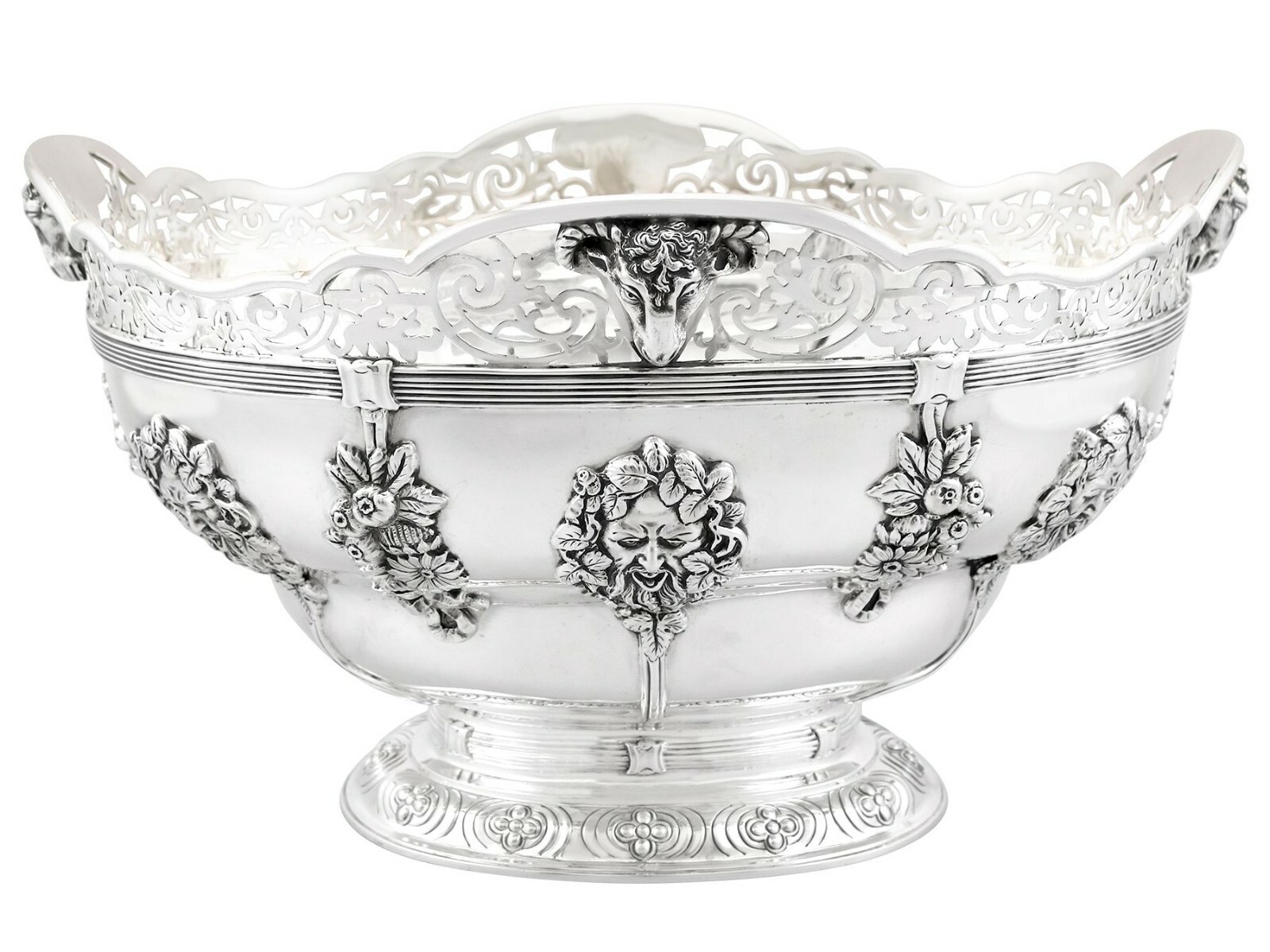 Antique George V Sterling Silver Presentation Bowl 1918