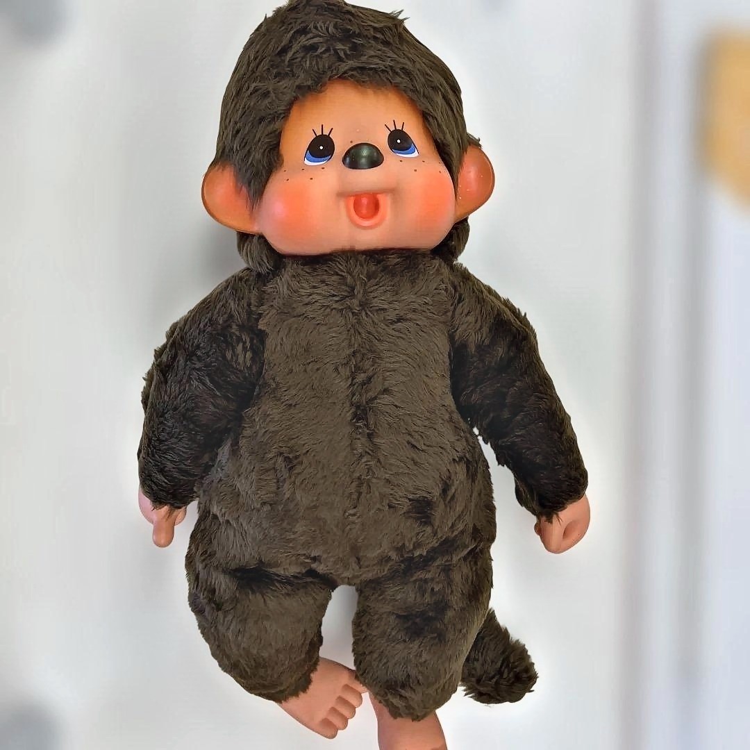 Monchhichi Plush Doll Vintage 1974 Made in Japan Soft Plush 70cm Rare Monchhichi Plush Doll Vintage 1974 Made in Japan Soft Plush 70cm Rare