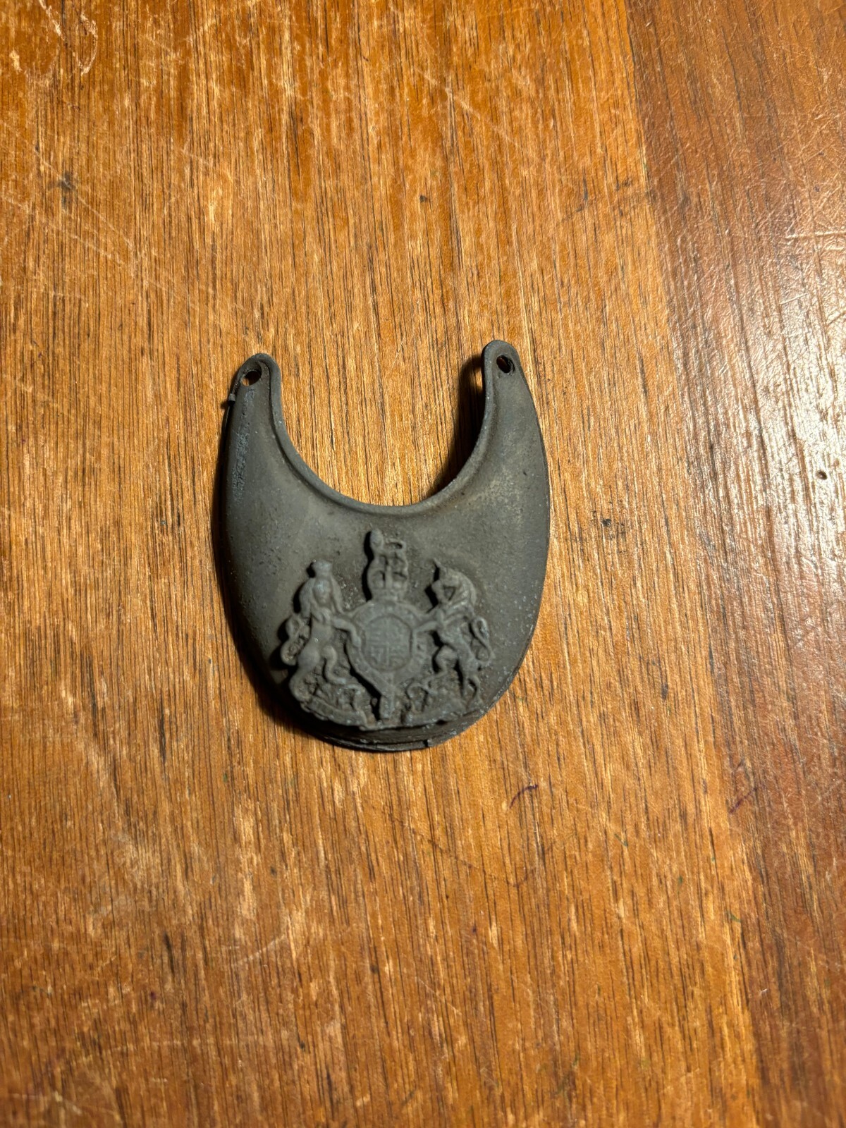 Original 1700s (1796 or earlier) English/British Indian Trade Gorget; RARE Original 1700s (1796 or earlier) English/British Indian Trade Gorget; RARE