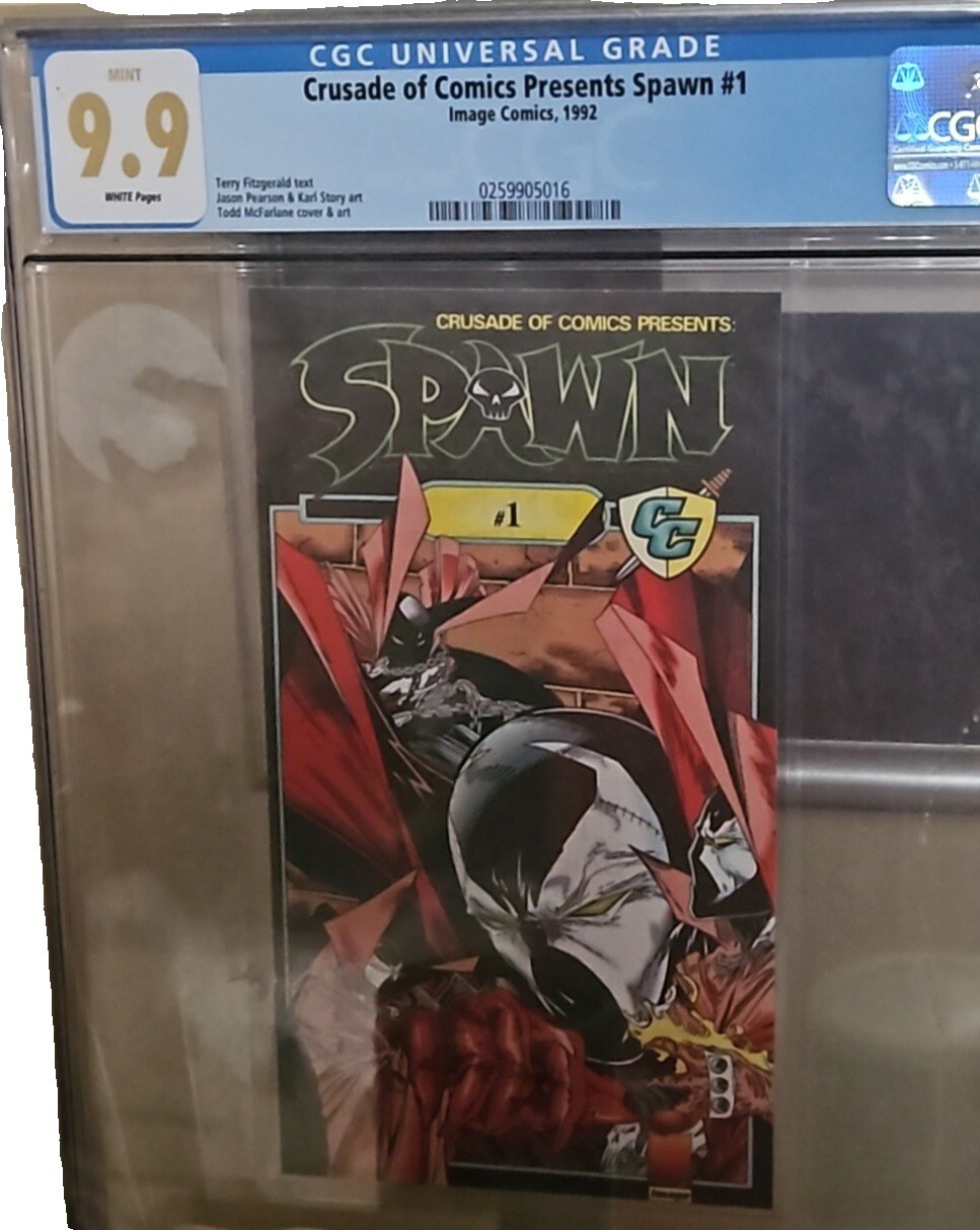 Crusade of Comics Presents Spawn#1 CGC 9.9 }1:1{ HIGHEST GRADED COPY ON EBAY😉