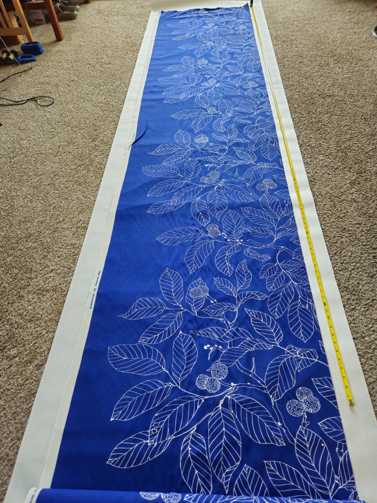 VGT Maria Aström 2004 Stockholm BLAD Design For Ikea Deep Sea Blue & White 13 yd
