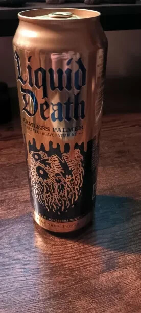 Liquid Death - Armless Palmer Discontinued Can