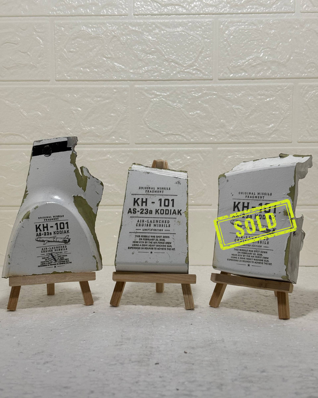 russian Kh-101 Missile Skin Fragments | Military Collectible from Ukraine