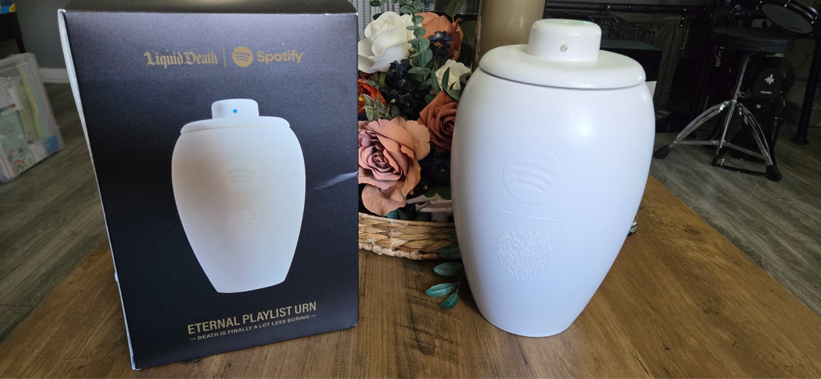 Liquid Death X Spotify Bluetooth urn speaker - ONLY 150 EXIST Liquid Death X Spotify Bluetooth urn speaker - ONLY 150 EXIST