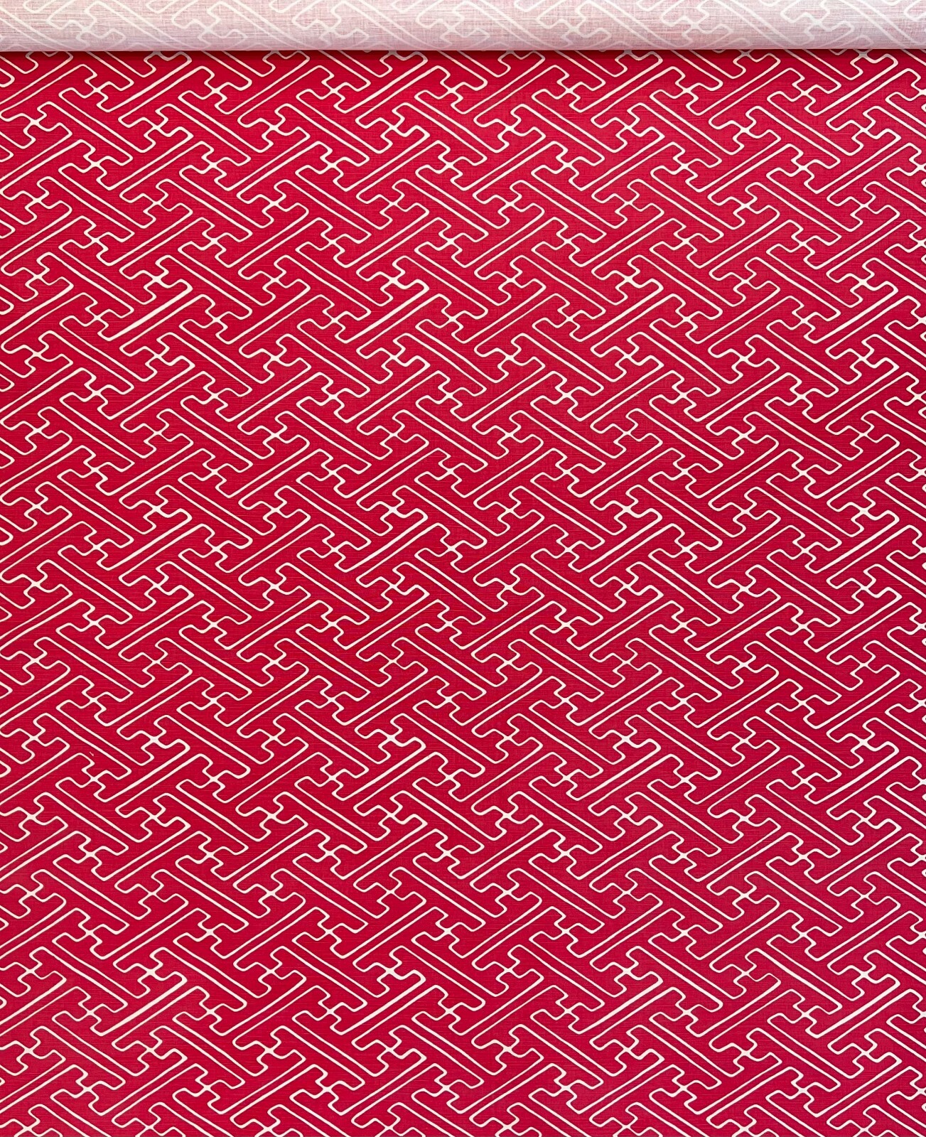 Quadrille Alan Campbell SAYA GATA Linen Cotton Geometric Print Fabric Remnant Quadrille Alan Campbell SAYA GATA Linen Cotton Geometric Print Fabric Remnant