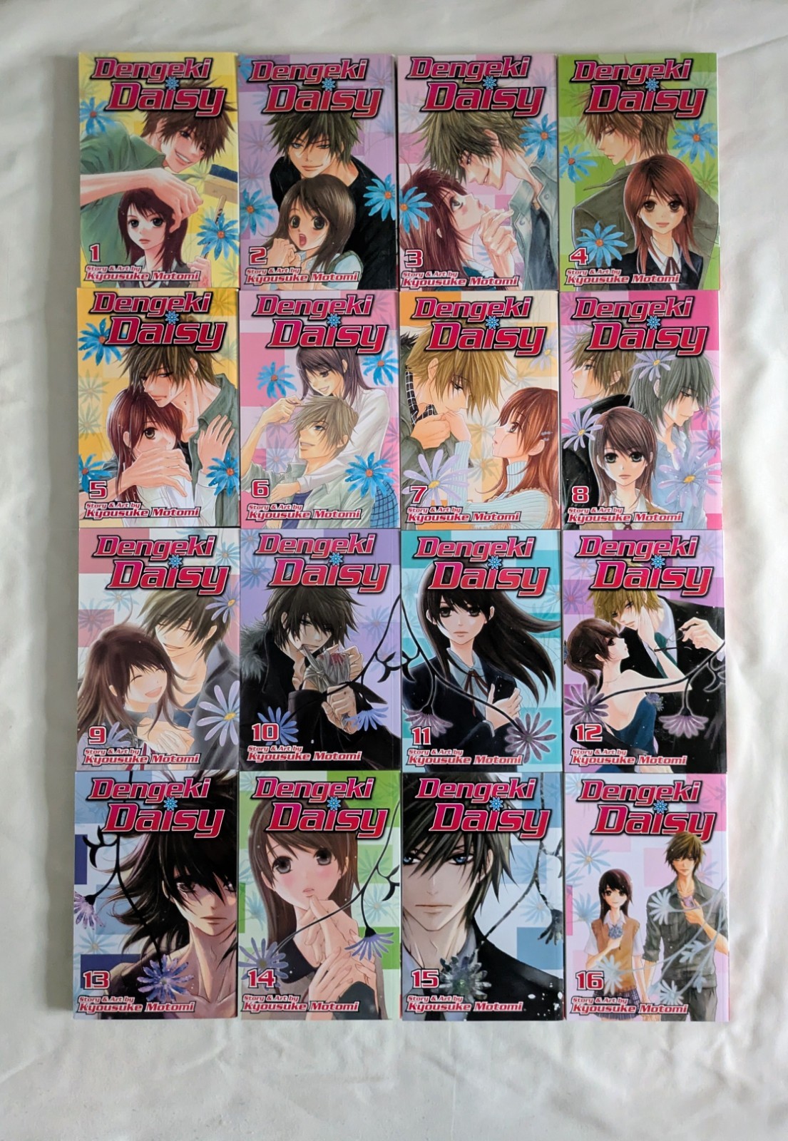 Dengeki Daisy Vol 1-16 by Kyousuke Motomi English Shojo Beat Complete Manga Set