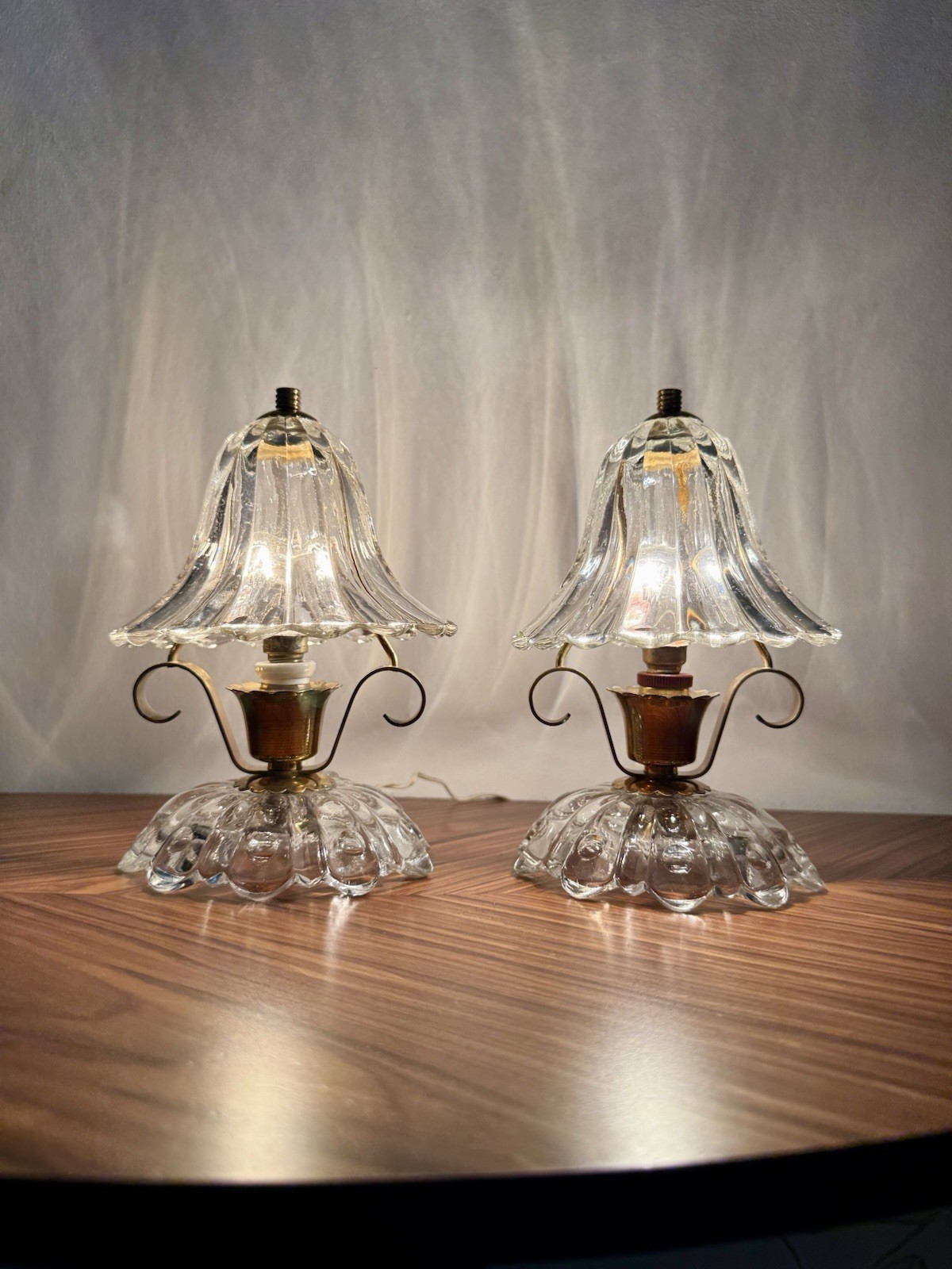 BAROVIER&TOSO Rare Set of 2 1940s Art Deco BAROVIER&TOSO Rare Set of 2 1940s Art Deco