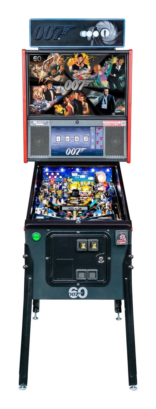 James Bond 007 60th Anniversary Limited Edition Pinball Machine NIB James Bond 007 60th Anniversary Limited Edition Pinball Machine NIB