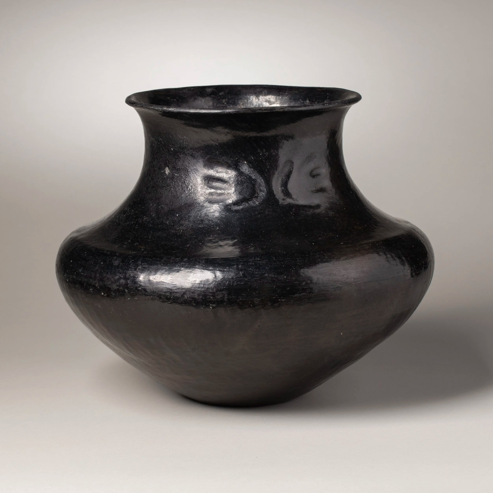Fine Sara Fina Tafoya Santa Clara Black Ware Pot, Circa 1940’s